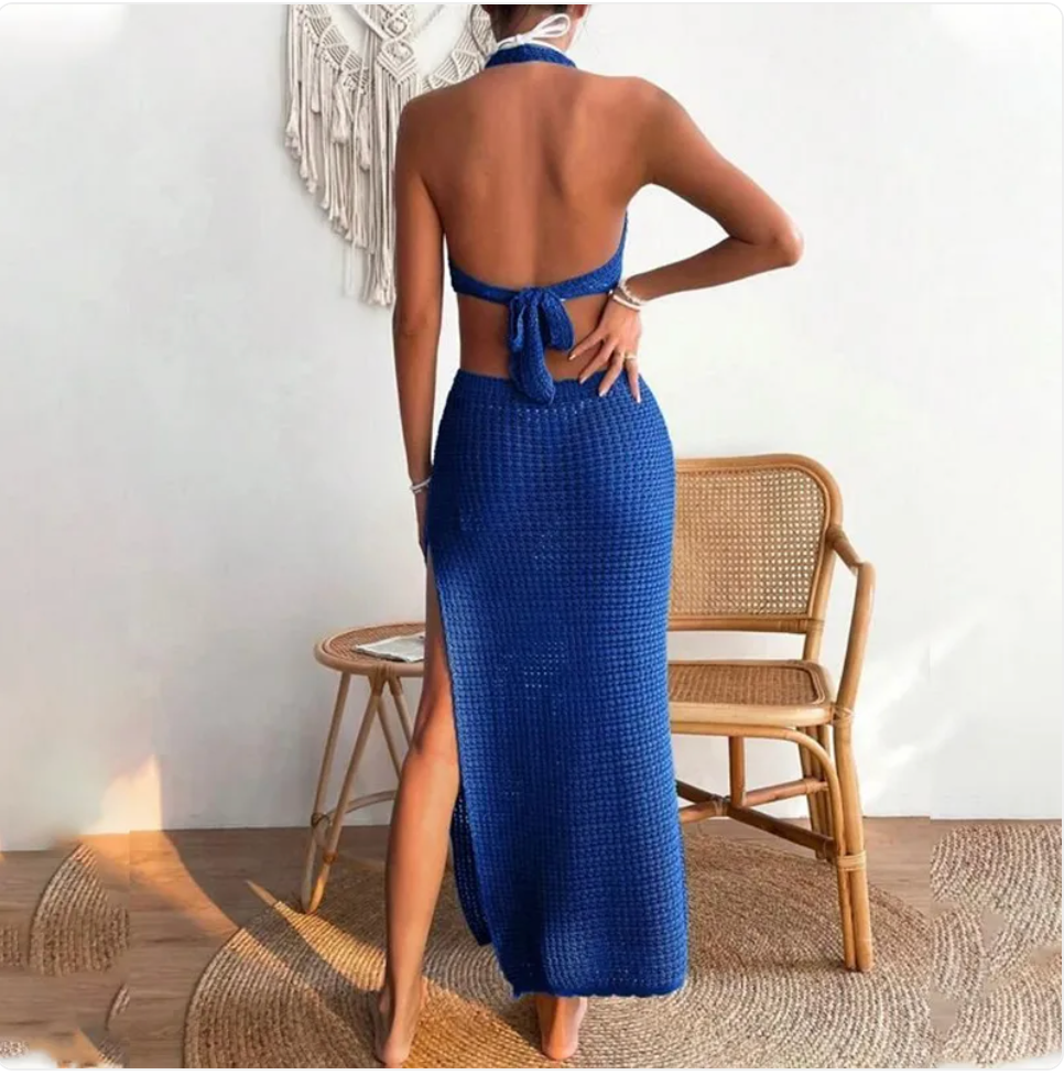 Women’s Solid Color Beach Dress