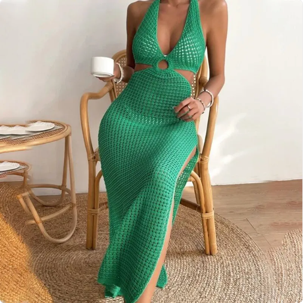 Women’s Solid Color Beach Dress