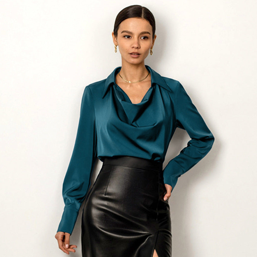 Women’s Fashion Autumn White Long Sleeve Blouse