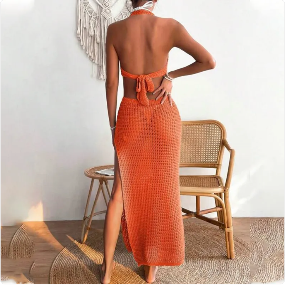 Women’s Solid Color Beach Dress