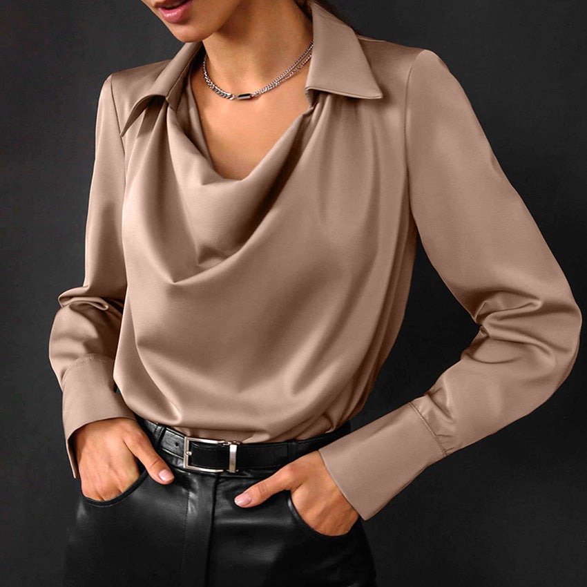 Women’s Fashion Autumn White Long Sleeve Blouse