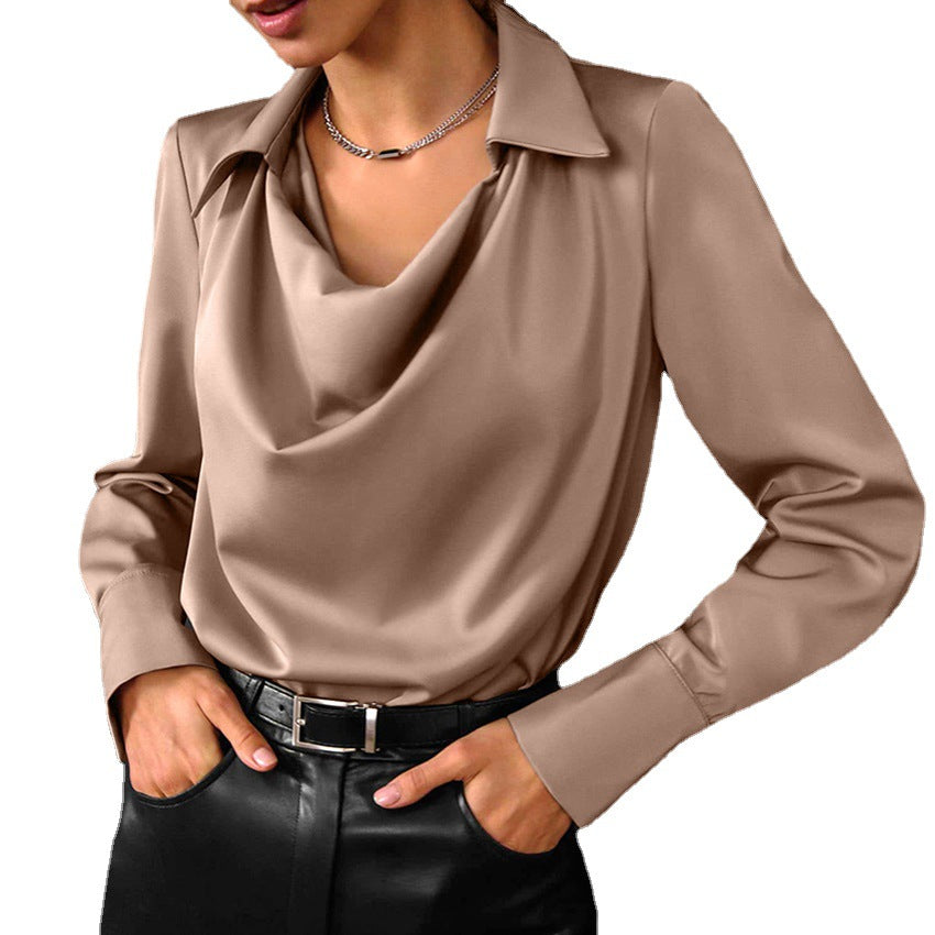 Women’s Fashion Autumn White Long Sleeve Blouse