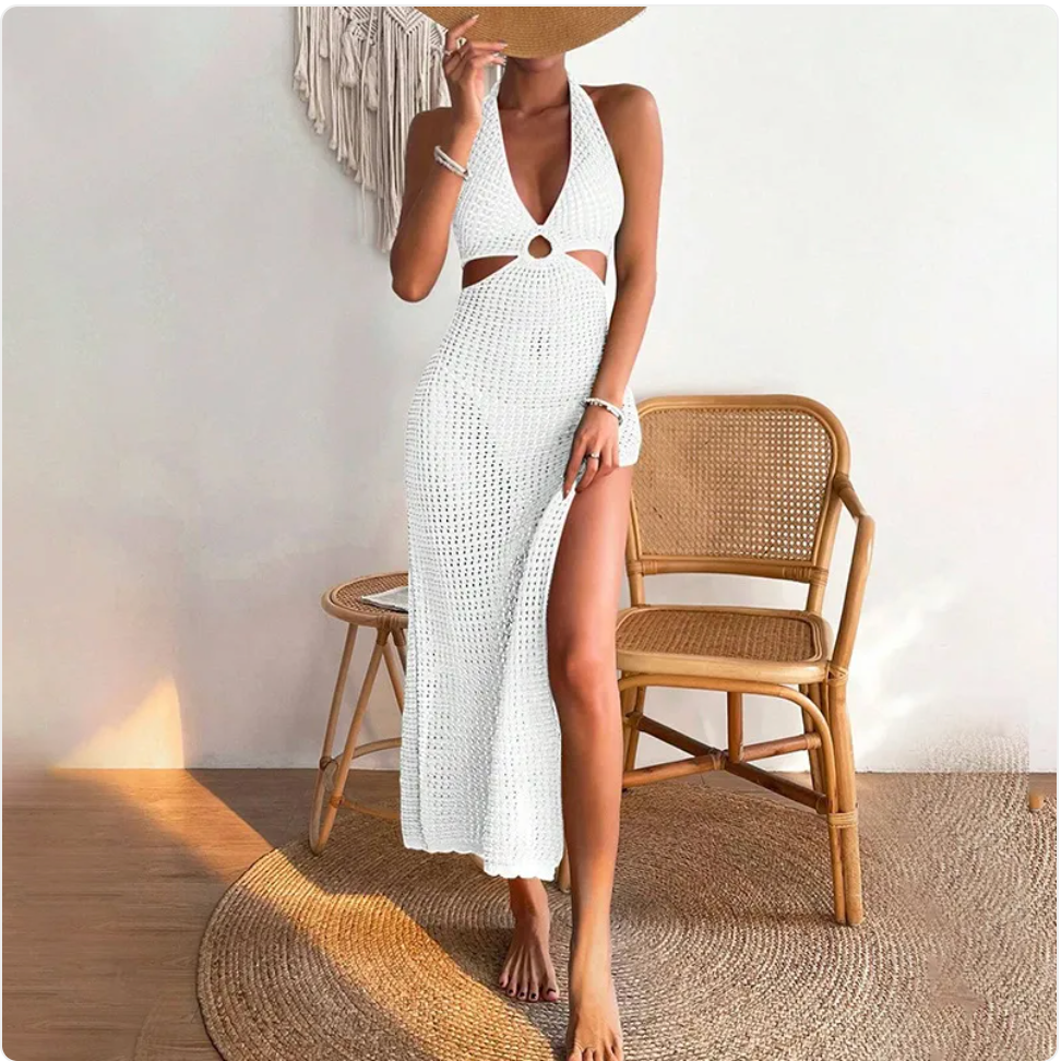 Women’s Solid Color Beach Dress