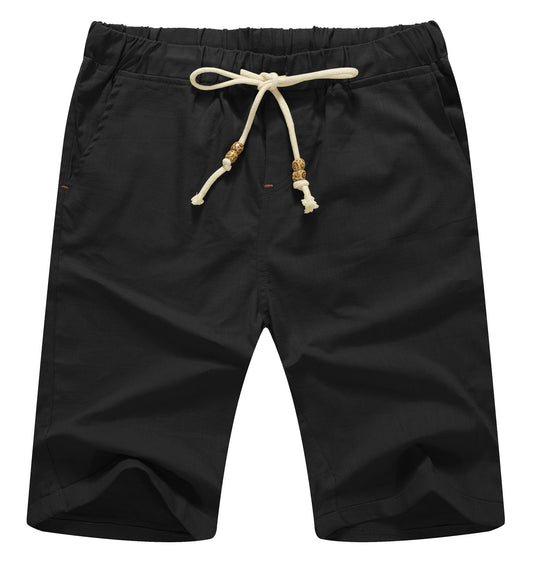 Sailwind Men’s Linen Shorts Casual Drawstring Summer Beach Shorts