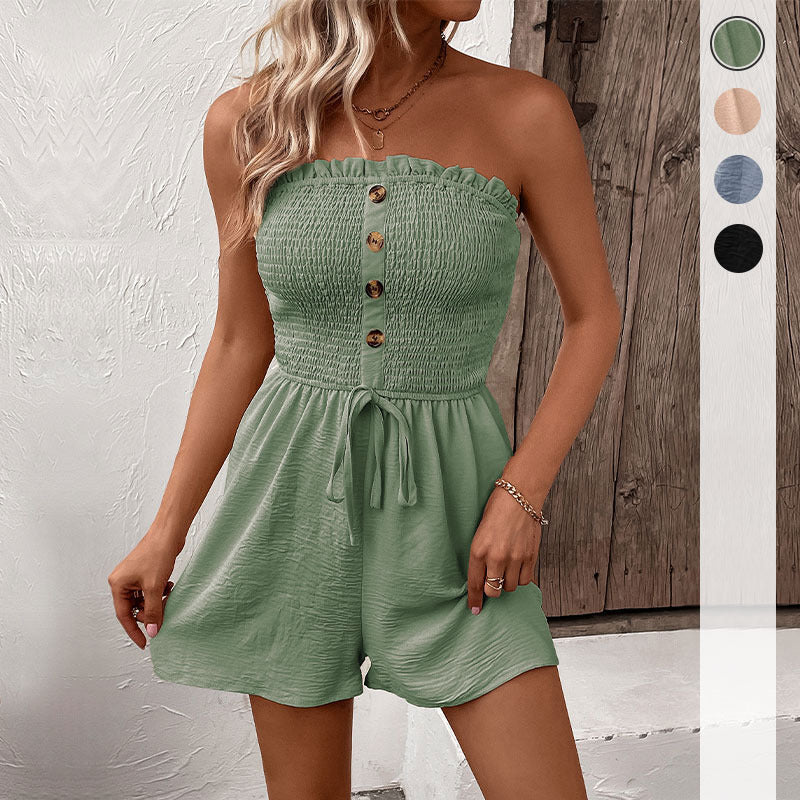 Summer Fashion Women’s Solid Color Jumpsuit Romper